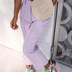 Levency New In Pockets Wide Leg Pants