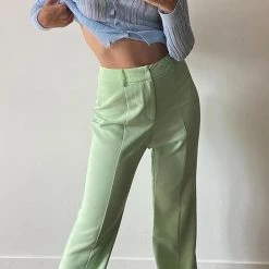 Levency New In Pockets Wide Leg Pants