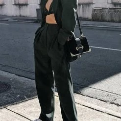 Levency New In Pockets Wide Leg Pants