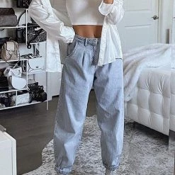 Levency High Waist Denim Bloomers