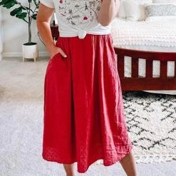 Levency Pleated A Line Skirts New In