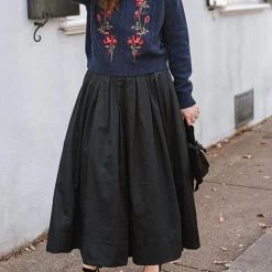 Levency Pleated A Line Skirts New In