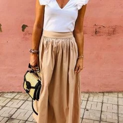 Levency Pleated A Line Skirts New In