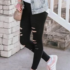 Levency Ripped Yoga Leggings New In