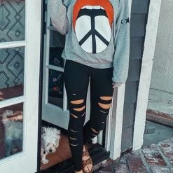 Levency Ripped Yoga Leggings New In