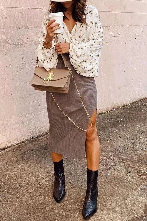 Levency New In Knit Slit Bodycon Skirts 29 Levency New In Knit Slit Bodycon Skirts