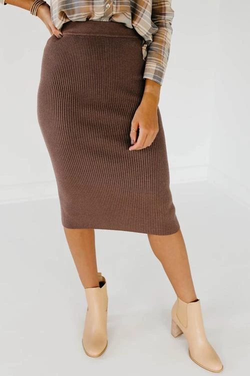 Levency New In Knit Slit Bodycon Skirts 7 Levency New In Knit Slit Bodycon Skirts