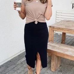 Levency New In Knit Slit Bodycon Skirts 45 Levency New In Knit Slit Bodycon Skirts