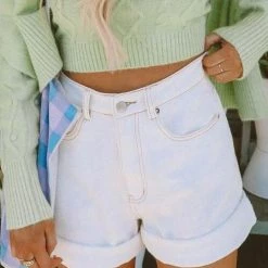 Levency Classical A Line Denim Shorts