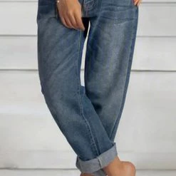 Levency New In Button Loose Leg Jeans