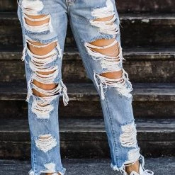 Levency New In Heavily Destroyed Boyfriend Jeans