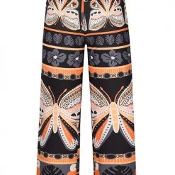 Levency Print Drawstring Wide Leg Pants New In