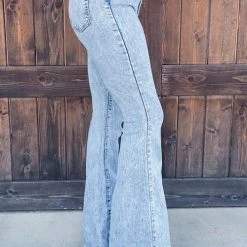 Levency New In Flare To Be Different Acid Wash Bell Jeans