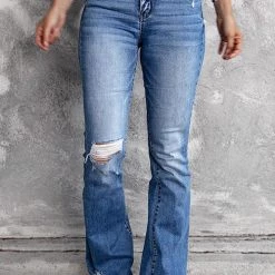 Levency New In Sadie Distressed Flare Jeans