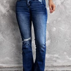 Levency New In Sadie Distressed Flare Jeans