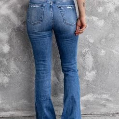 Levency New In Sadie Distressed Flare Jeans