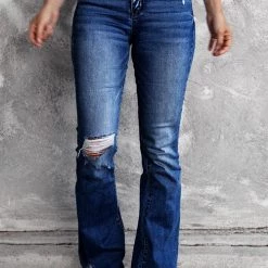 Levency New In Sadie Distressed Flare Jeans