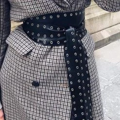 Levency Punk Hollow Wide Blet