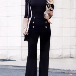 Levency New In Button Wide Leg Pants 11 Levency New In Button Wide Leg Pants