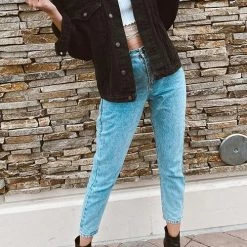 Levency New In Pockets Button Denim Jackets