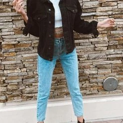 Levency New In Pockets Button Denim Jackets