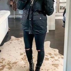 Levency Thick Soft Fleece Parka Coat New In