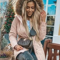 Levency Thick Soft Fleece Parka Coat New In