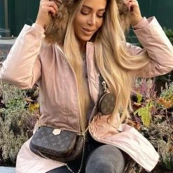 Levency Thick Soft Fleece Parka Coat New In