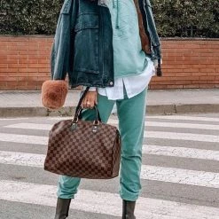 Levency Detachable Fuzzy Faux Fur Collar Denim Coat New In 64 Levency Detachable Fuzzy Faux Fur Collar Denim Coat New In