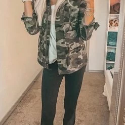 Levency Pockets Drawstring Hoodie Jackets New In