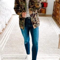 Levency Pockets Drawstring Hoodie Jackets New In