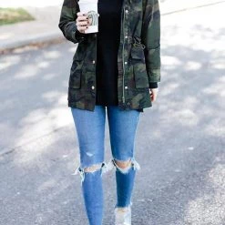 Levency Pockets Drawstring Hoodie Jackets New In