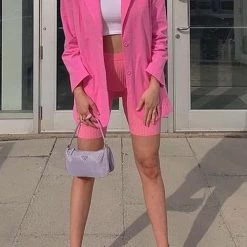 Levency Pockets Button Boyfriend Blazer New In