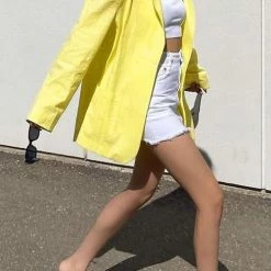 Levency Pockets Button Boyfriend Blazer New In