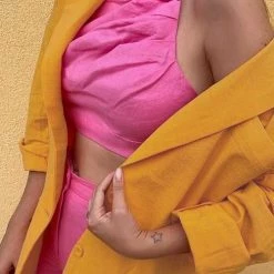 Levency Pockets Button Boyfriend Blazer New In