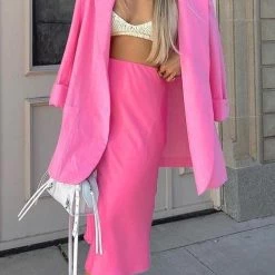 Levency Pockets Button Boyfriend Blazer New In