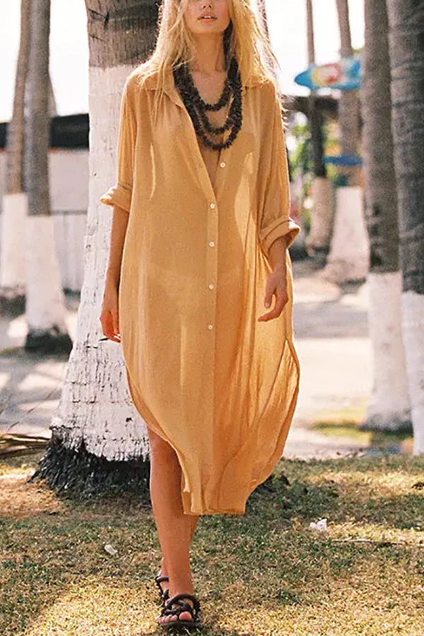 Levency New In Pocket Tencel Button Down Midi Dress 2 Levency New In Pocket Tencel Button Down Midi Dress