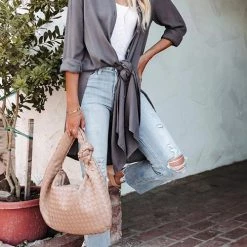 Levency New In Pocket Tencel Button Down Midi Dress 24 Levency New In Pocket Tencel Button Down Midi Dress