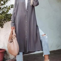 Levency New In Pocket Tencel Button Down Midi Dress 40 Levency New In Pocket Tencel Button Down Midi Dress