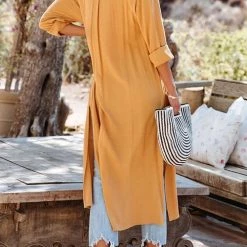 Levency New In Pocket Tencel Button Down Midi Dress 34 Levency New In Pocket Tencel Button Down Midi Dress
