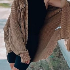 Levency Utility Button Shirt Jackets