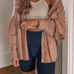 Levency Utility Button Shirt Jackets