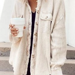 Levency Utility Button Shirt Jackets