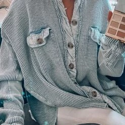 Levency Utility Button Shirt Jackets