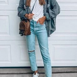 Levency Utility Button Shirt Jackets