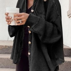 Levency Utility Button Shirt Jackets