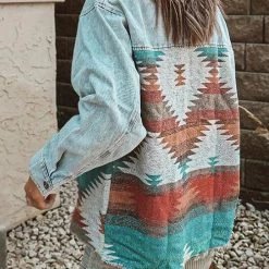 Levency Smokey Mountain Aztec Denim Jacket New In 10 Levency Smokey Mountain Aztec Denim Jacket New In