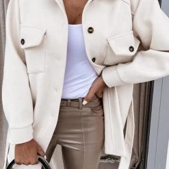 Levency Lapel Solid Pockets Button Belt Coat New In 34 Levency Lapel Solid Pockets Button Belt Coat New In