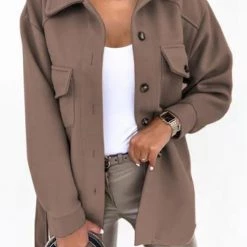 Levency Lapel Solid Pockets Button Belt Coat New In 27 Levency Lapel Solid Pockets Button Belt Coat New In