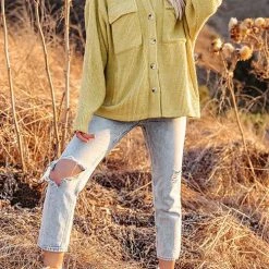 Levency Pockets Button Corduroy Shacket New In 50 Levency Pockets Button Corduroy Shacket New In